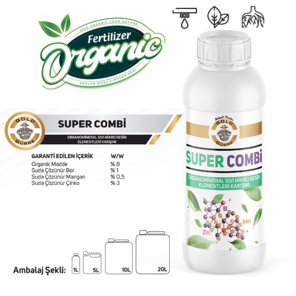 SUPER COMBİ 1 Bor (B)+0,5 Mangan (Mn) + 3 Çinko (Zn) 2